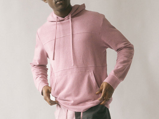 Sunset Hemp Hoodie M's - Valerian Purple