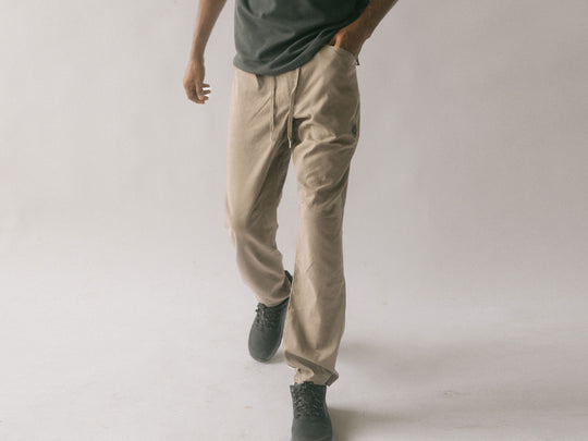 Kinisi Hemp Pants M's - Bear Brown