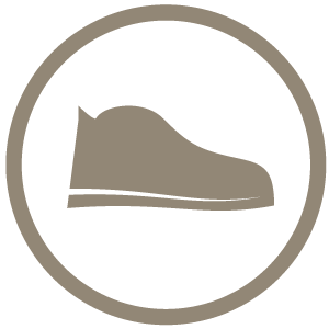 Icon representing shoe-like fit